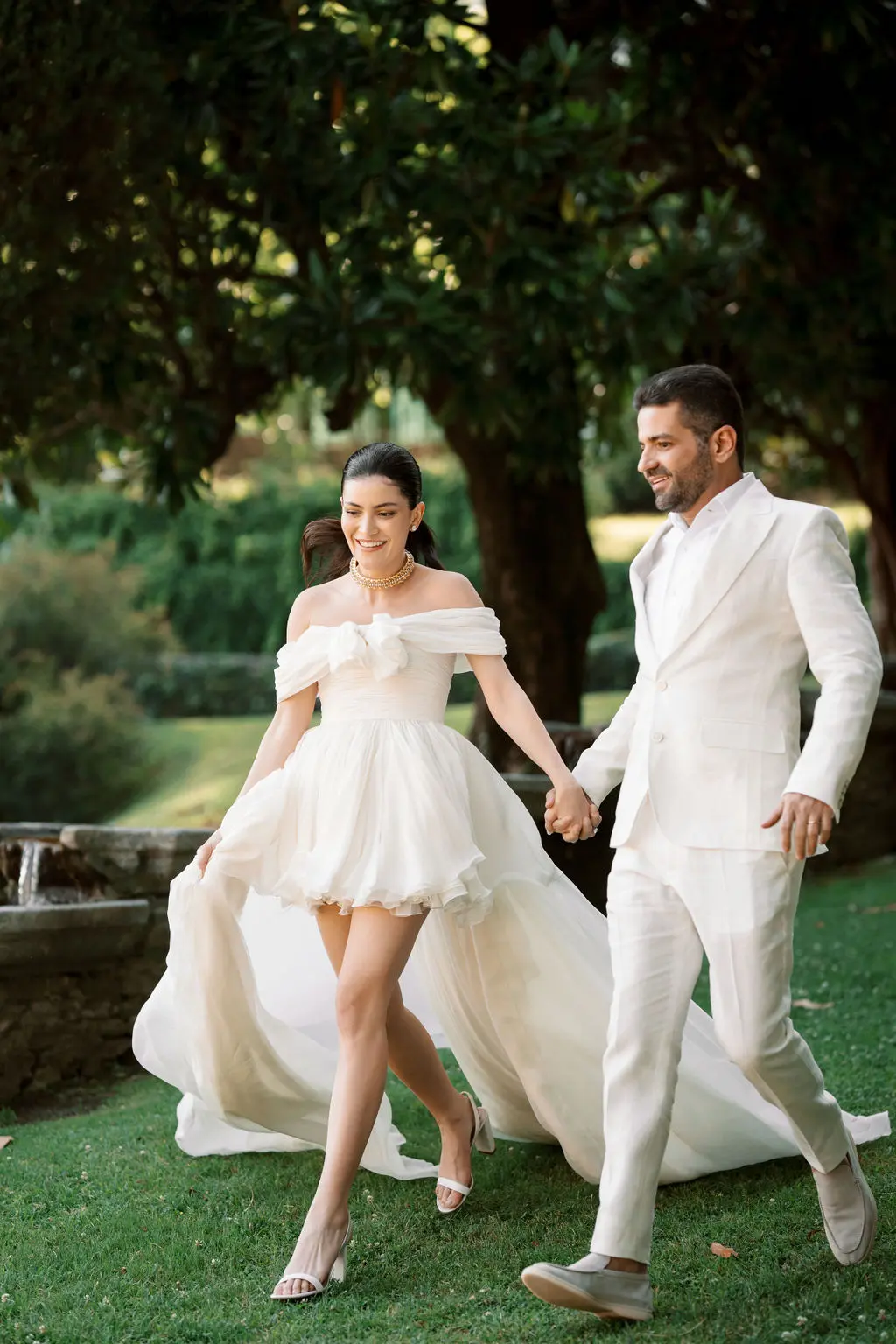 Bruna and Manoel, Villa Erba white party photograph 15