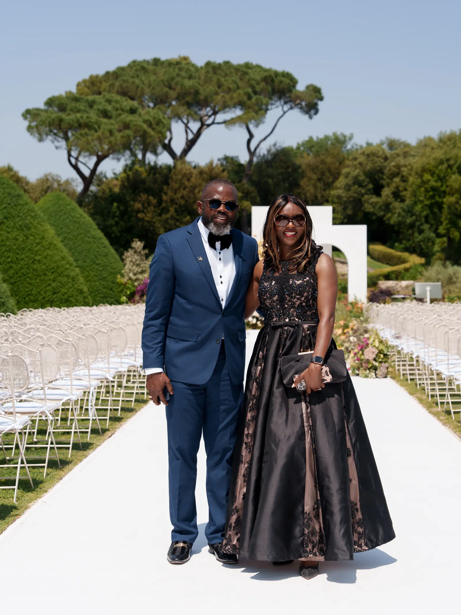 Kenne and Ugo, château wedding photograph 54