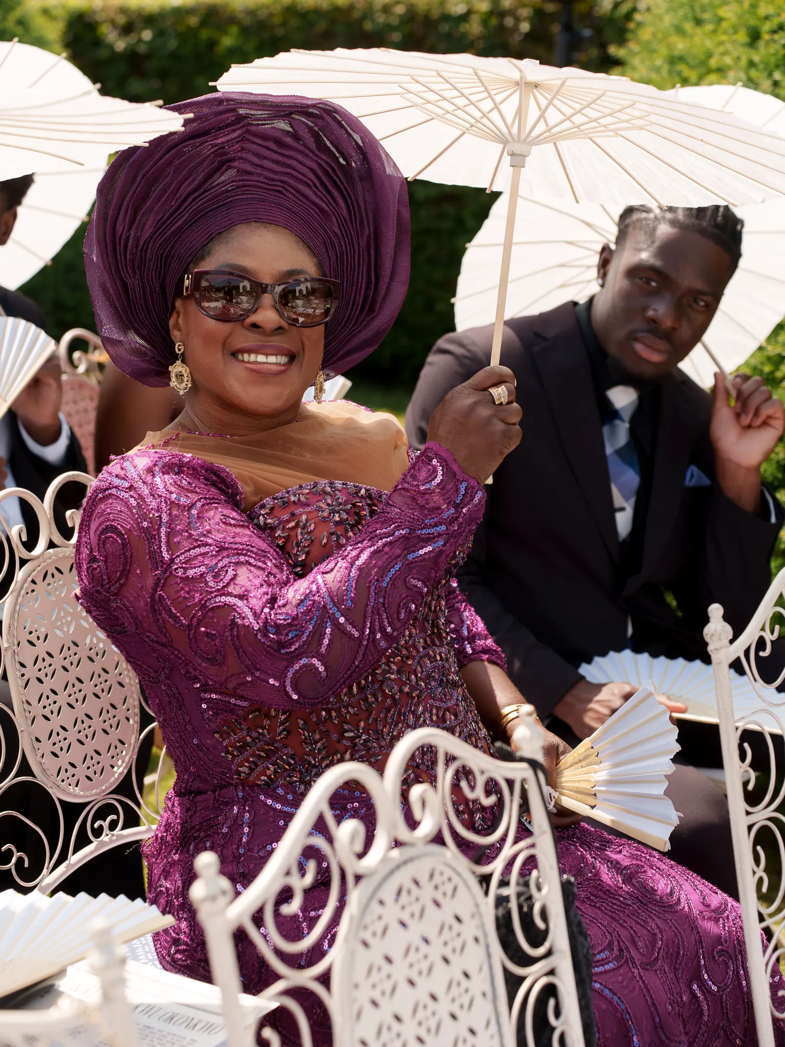 Kenne and Ugo, château wedding photograph 57