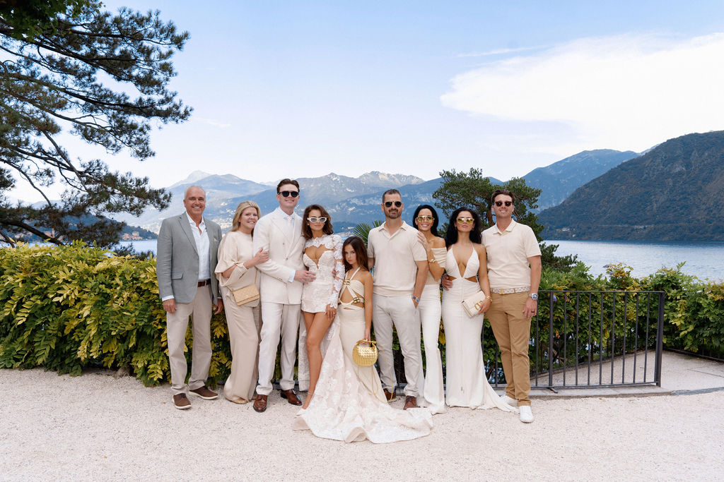 Lake Como seen from a wedding boat
