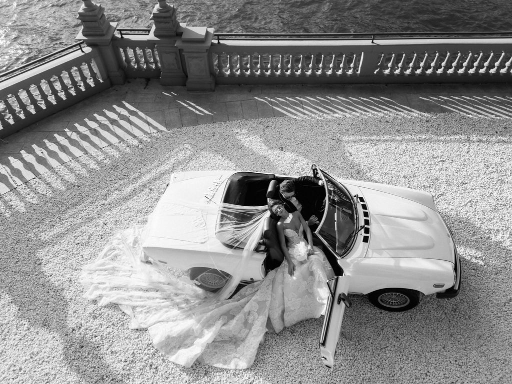 Lake Como wedding celebration in warm light